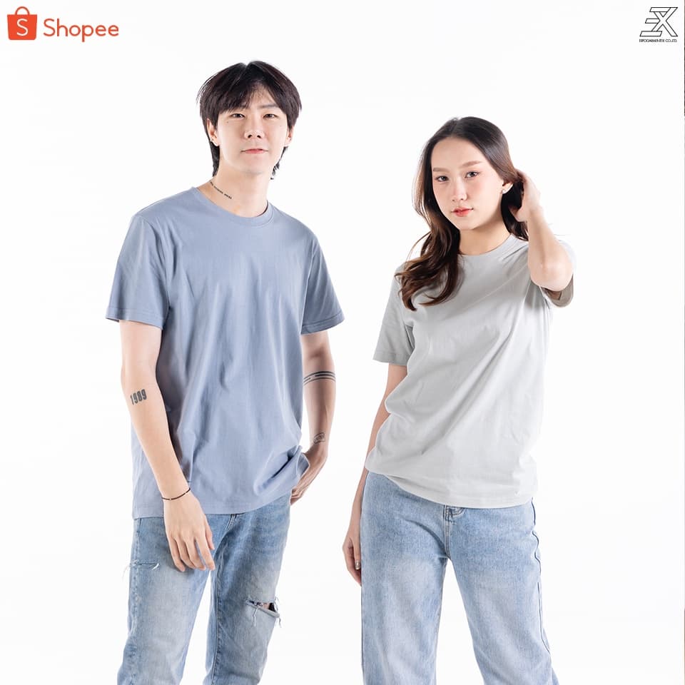 Expogarment เสื้อยืด คอกลม เอิร์ธโทน คอตตอน แขนสั้น ไม่มีตะเข็บข้าง S-2XL Earthtone Unisex T-shirt รูปที่ 6