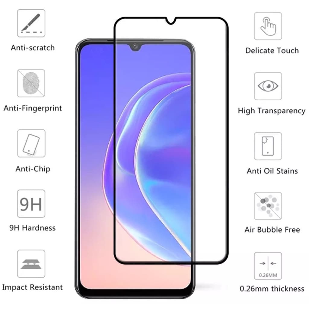 ฟิล์มกระจก 5D เต็มจอ For TCL 20 R 5G / 30XL / T506T 406s ขอบดำ Tempered glass รูปที่ 5