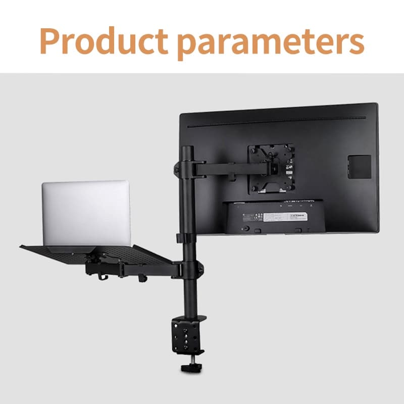 ขาตั้งจอคอม ขาตั้งโน๊ตบุ๊ค ขาตั้งจอคอมพิวเตอร์ Monitor+Laptop Stand 17-32นิ้ว 2-9kg ขาตั้งโน๊ตบุ๊ค แขนอะลูมิเนียมคู่ รูปที่ 7