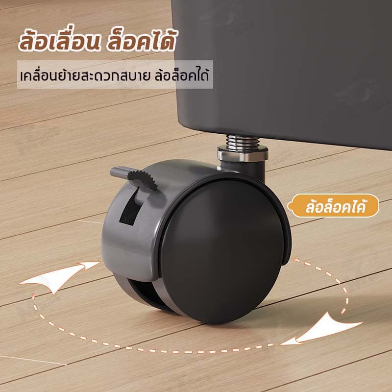 ราวเเขวนเสื้อผ้า ราวมินิมอล ชั้นวางของ+แขวนกระเป๋า ชั้นวางโครงเหล็ก รับน้ำหนักได้เยอะ ชั้นกว้าง กันน้ำ LW รูปที่ 8