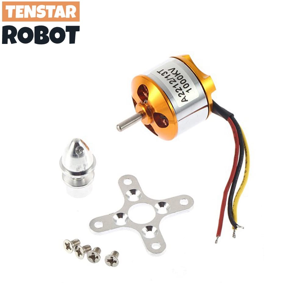 มอเตอร์ไร้แปรงถ่าน A2212 930KV 1000KV 1400KV 2200KV 2450KV 2700KV สําหรับเครื่องบินบังคับ รูปที่ 1