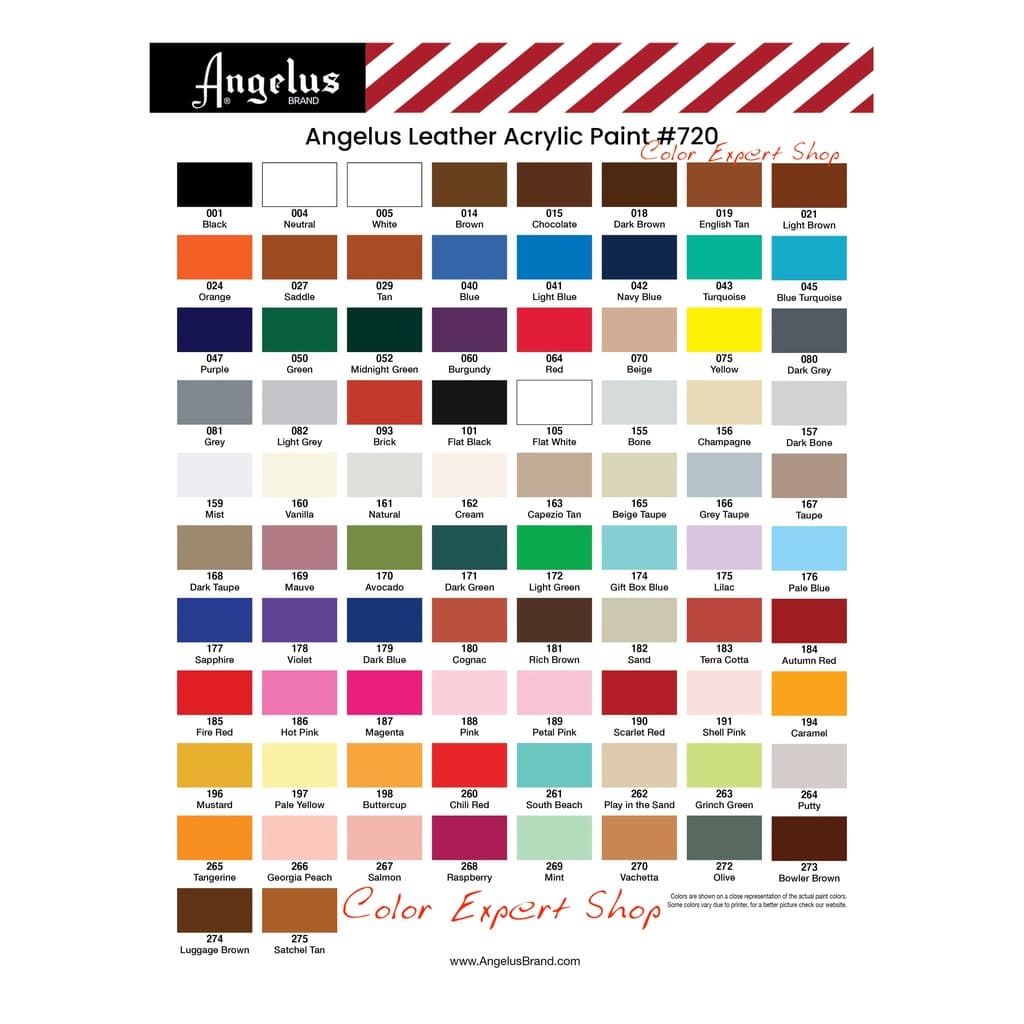 Angelus direct สีpaint ผ้า และหนัง made in USA รูปที่ 3