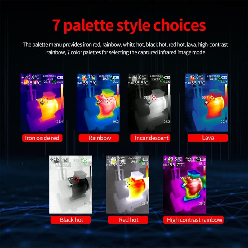 Uni-t UTi260B กล้องถ่ายภาพความร้อนอินฟราเรด 256×192 พิกเซล วัดอุณหภูมิ -15~550°C มีพอร์ต USB รูปที่ 5