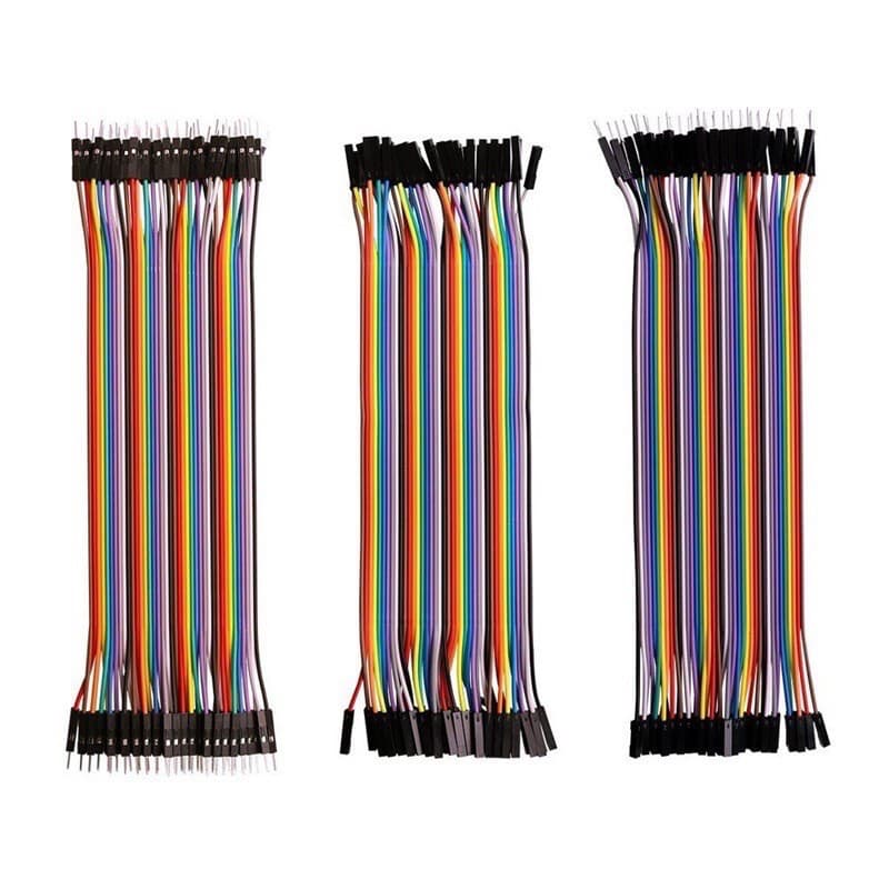 สายจัมป์ 10/15/20/30 cm. 40P สายแพจัมป์ Jumper Wire Bread Board Rehearsal 2.54mm DuPont Line รูปที่ 2
