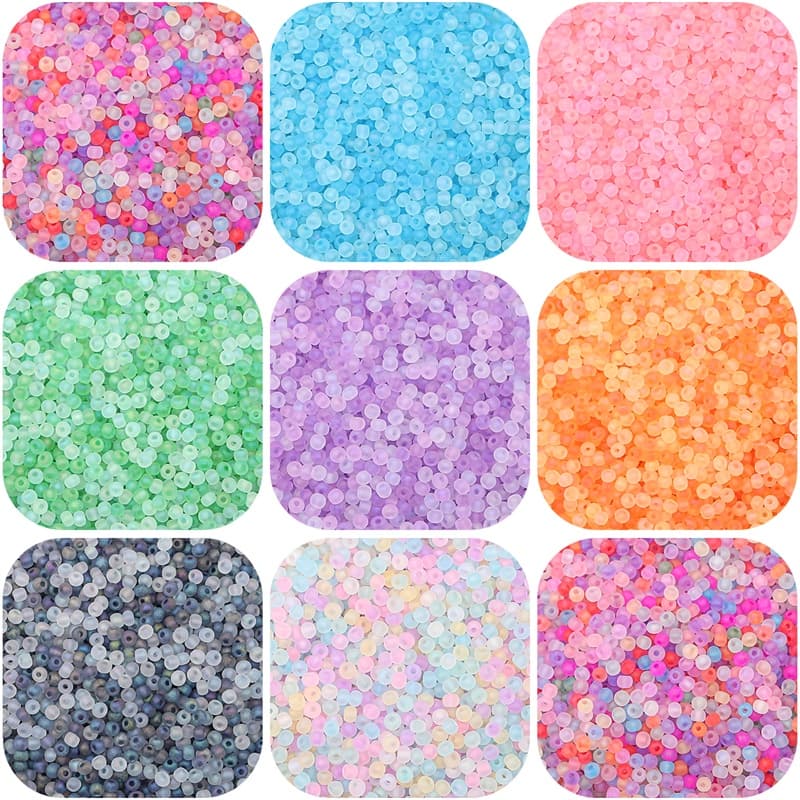 ลูกปัดสีรุ้ง ทรงกลม ขนาด 2 มม. 3 มม. 4 มม. สําหรับทําเครื่องประดับ ต่างหู สร้อยคอ DIY รูปที่ 3