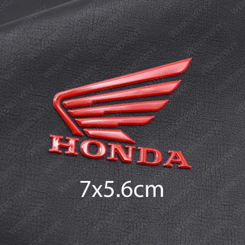 สติกเกอร์โลโก้พลาสติก 3D 3M สําหรับติดตกแต่งรถจักรยานยนต์ Honda Wings รูปที่ 2