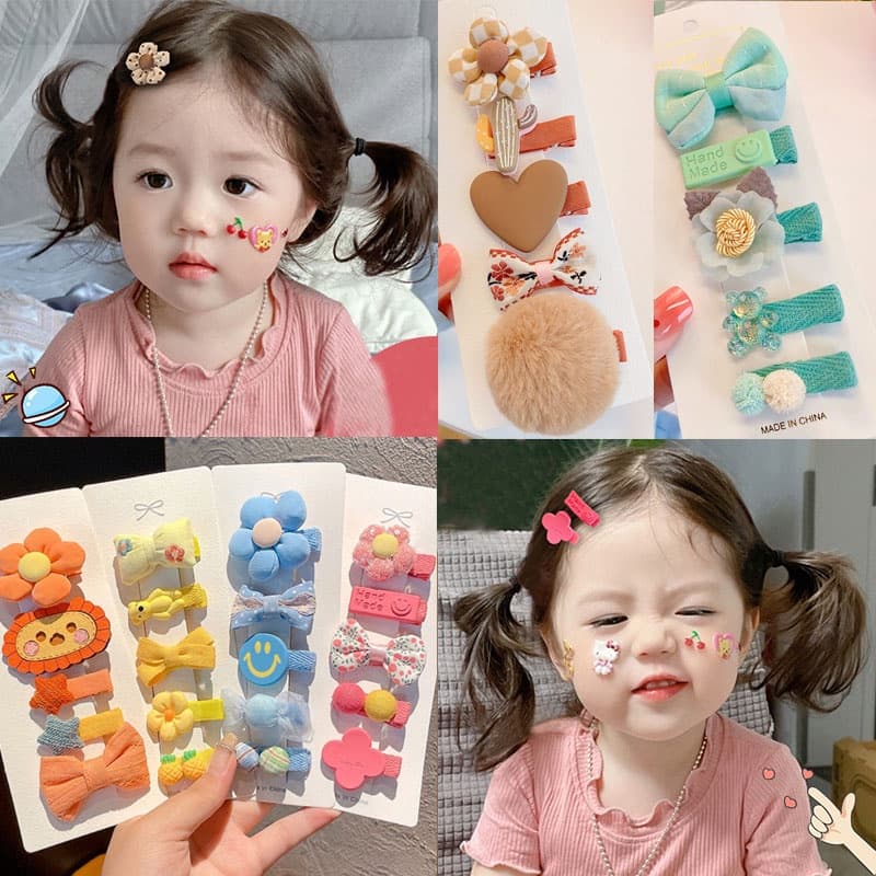 กิ๊บทารกน่ารักและมีคุณภาพสูง ชุดติดผมสำหรับทารก รูปที่ 4