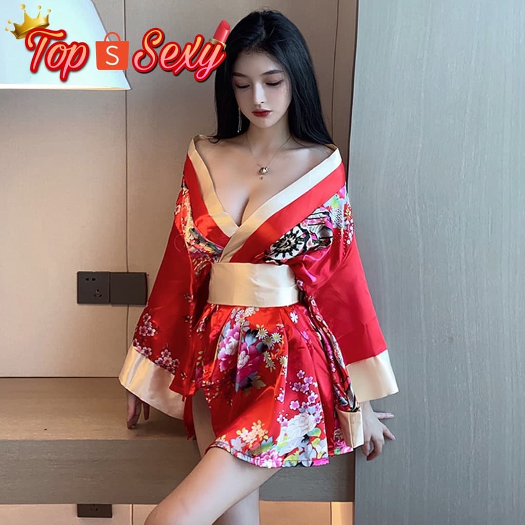 ชุดคลุม ชุดกิโมโน แบบผ้าซาติน พร้อมสายคาดเอว T-155 ราคาส่ง รูปที่ 4