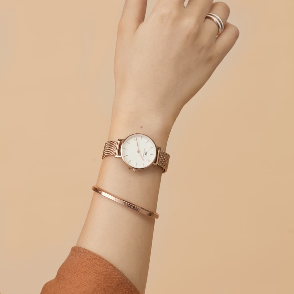 Daniel Wellington กำไลข้อมือ CLASSIC BRACELET Size L สีโรสโกลด์ รูปที่ 6