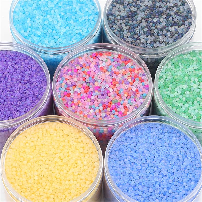 ลูกปัดสีรุ้ง ทรงกลม ขนาด 2 มม. 3 มม. 4 มม. สําหรับทําเครื่องประดับ ต่างหู สร้อยคอ DIY รูปที่ 6