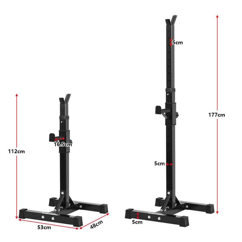 OneTwoFit ชั้นวางบาร์เบล Rack วางบาร์เบล ปรับระดับได้ Squat Rack ชั้นวางออกกำลังกาย สามารถรับน้ำหนักได้มากถึง 200KG รูปที่ 3