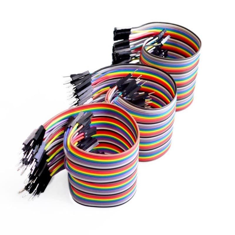 สายจัมป์ 10/15/20/30 cm. 40P สายแพจัมป์ Jumper Wire Bread Board Rehearsal 2.54mm DuPont Line รูปที่ 6