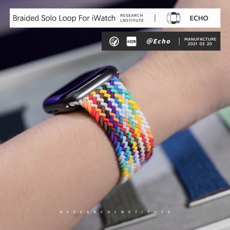 Braided Solo Loop สําหรับ For Smart Watch Series 10 9 8 7 6 5 3 4 SE Ultra 2 49 มม.44 มม.45 มม.42 มม.46 มม.40 มม.38 มม.สร้อยข้อมือ รูปที่ 5