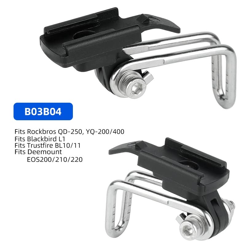 ขาตั้งไฟหน้ารถจักรยาน สําหรับ Gaciron Rockbros Enfitnix CatEye Trerk รูปที่ 4