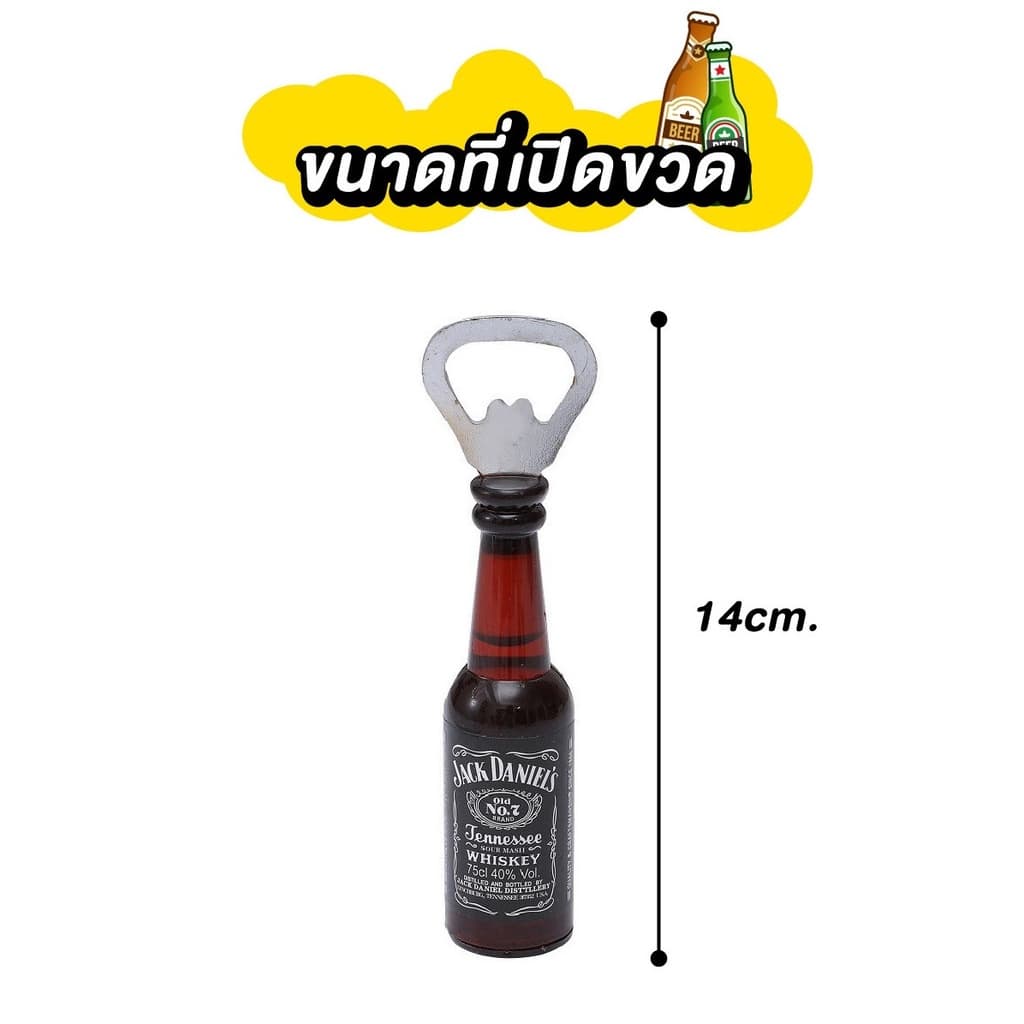 ที่เปิดฝาขวด ทนทานต่อการใช้งาน สามารถติดตู้เย็นได้ รูปที่ 3