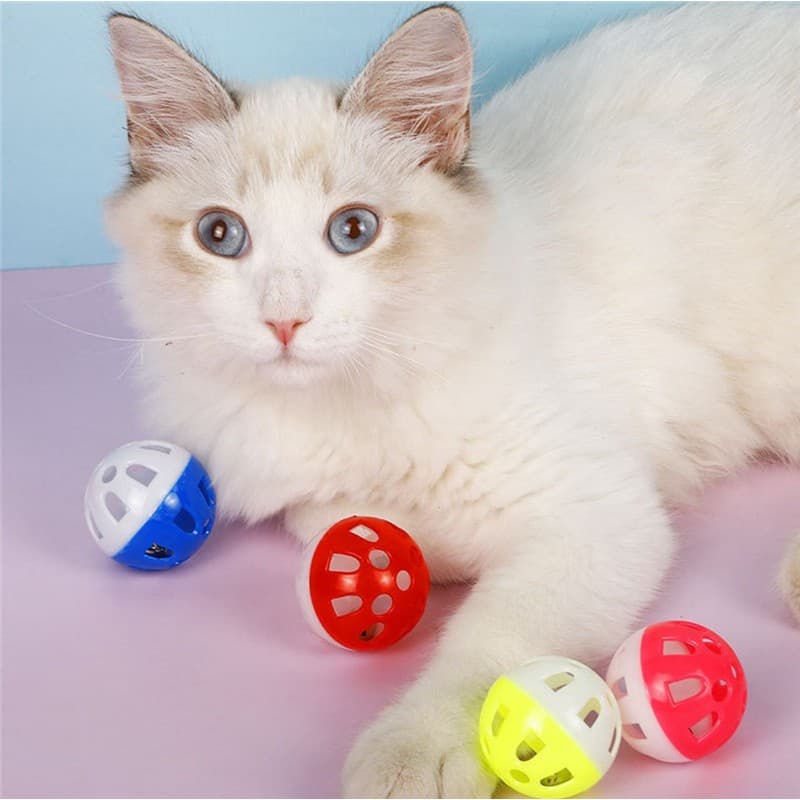 KTCAT ลูกบอล สายรุ้ง กระดิ่ง กรุ๊งกริ๊ง ของเล่นแมว ลูกกระพรวน ลูกบอลแมว ของเล่นสัตว์เลี้ยง ของเล่นสำหรับนกแก้ว รูปที่ 4
