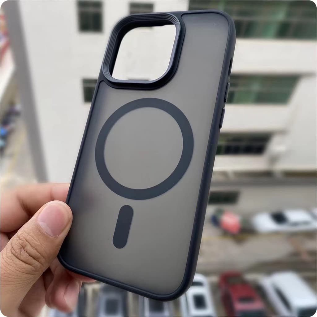 เคสหลังด้าน เคสชาร์จไร้สายสำหรับไอโฟน14promax 14 14pro 13promax 13pro 13 11 11promax 1212promaxเคสขอบกล้องนูนกันกล้องได้ รูปที่ 2