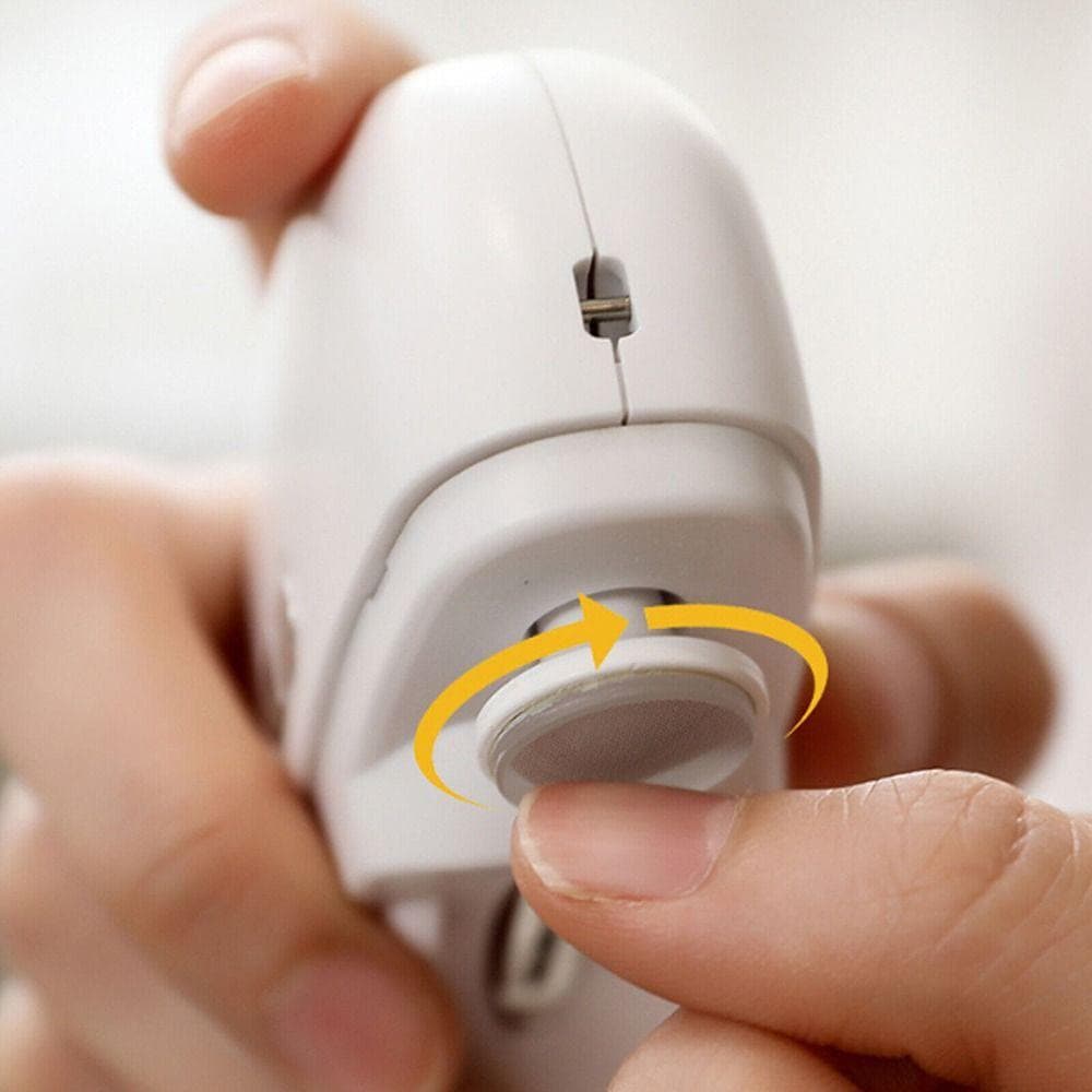 MILD Trimmer 2 in 1 กรรไกรตัดเล็บไฟฟ้าแบบชาร์จไฟได้ ดูแลเล็บมัลติฟังก์ชั่น Anti-splash เครื่องขัดเล็บไฟฟ้าผู้ชายผู้หญิง รูปที่ 9