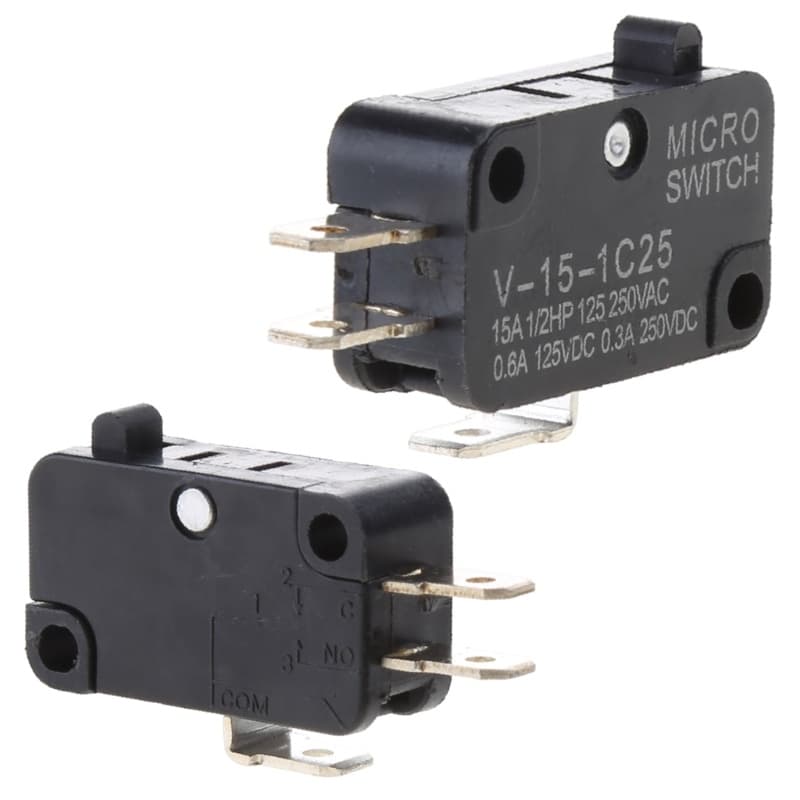 Ppy SPDT Micro Limit Switch สําหรับเตาอบไมโครเวฟหม้อหุงไฟฟ้า KW7-0C AC125V 250V รูปที่ 9