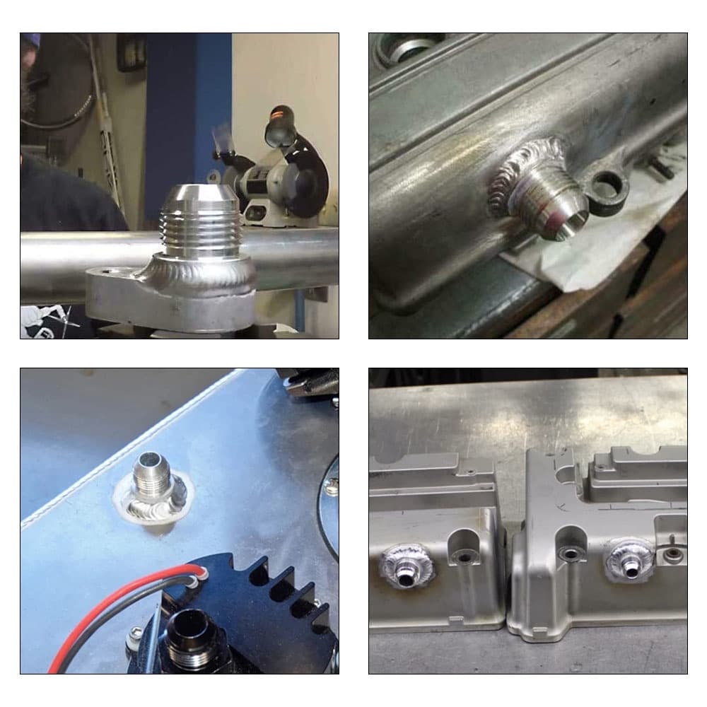 สแตนเลส ,AN6 AN8 AN10 AN12 AN16 AN20 ชาย Billet สแตนเลสตรงชาย WELD FITTING อะแดปเตอร์เชื่อม Bung Nitrus ท่อ FITTING รูปที่ 5