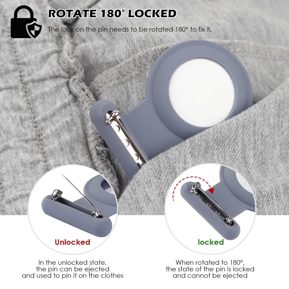 Airtag Tracker Pin กรณีป้องกันสําหรับ Airtags ซิลิโคน Shield Coverfor Boy Sleeve Protector เสื้อผ้าสําหรับผู้สูงอายุสุนัข Tracker Accessorie สําหรับ Air กรณีแท็ก Believes รูปที่ 8