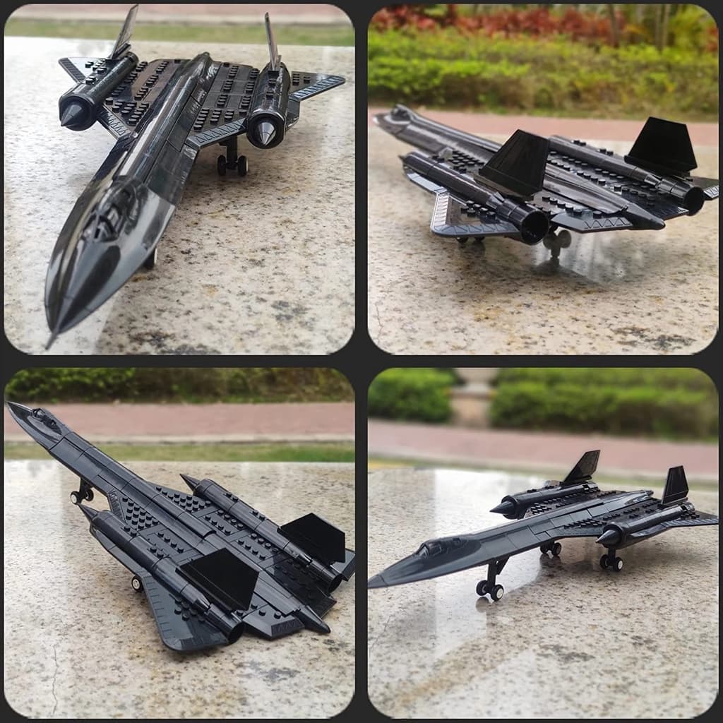 City Police SWAT SR-71 บล็อคตัวต่อโมเดลเครื่องบินรบ รูปนกแบล็คเบิร์ด ของเล่นสําหรับเด็ก 6 ปีขึ้นไป รูปที่ 8