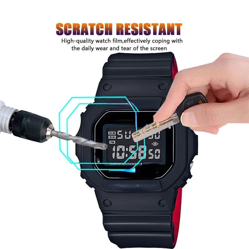 Yifilm ฟิล์มกระจกนิรภัยกันรอยหน้าจอ gshock*1 ชิ้น (DW-5600,GBD-200,GWX-5600,GMW-B5000,GW-B5600,GW-5000,GBX-100) 9H รูปที่ 4
