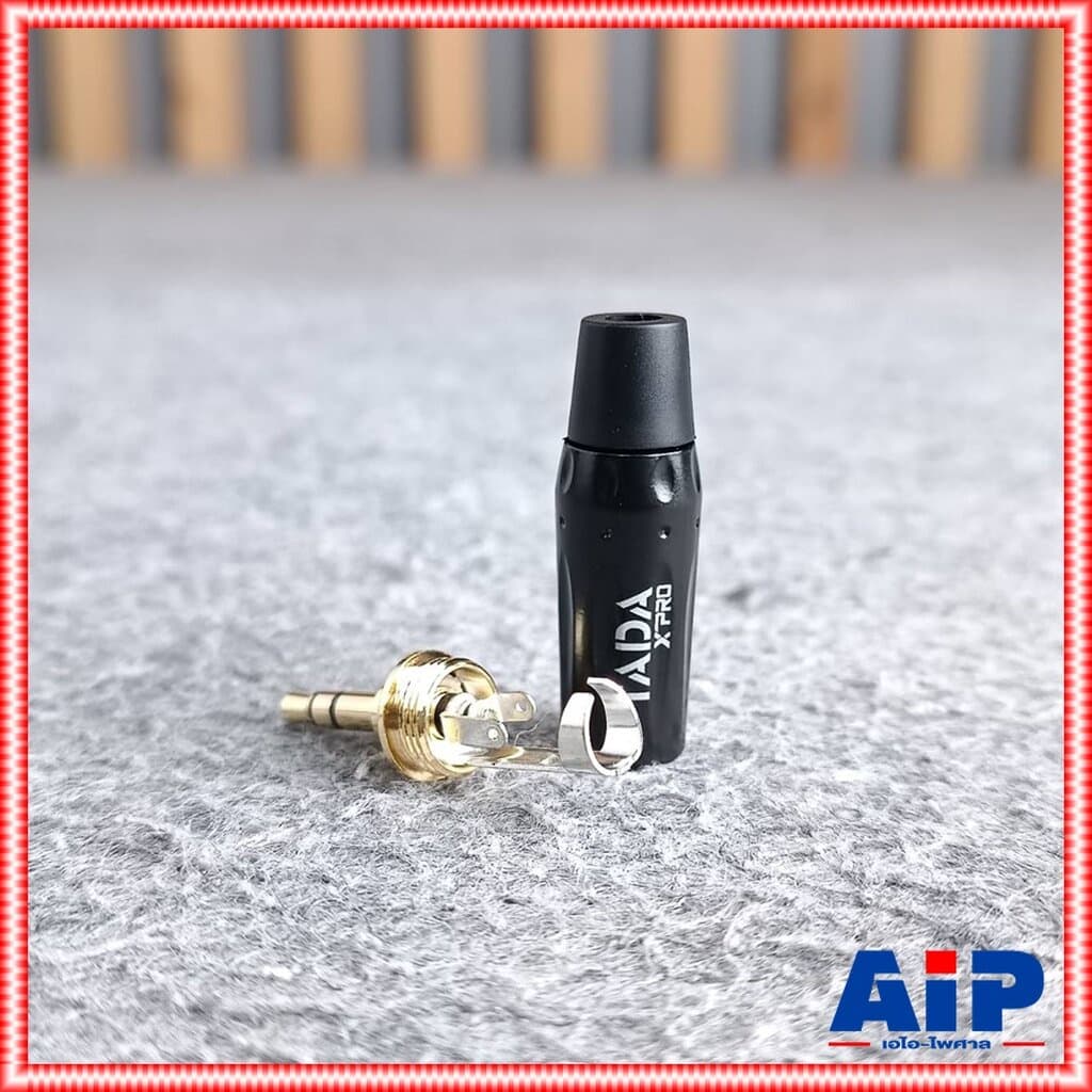 แพ็ค4ตัว TADA GYJ-04BK ปลั๊ก TR-ST สีดำขั้วทอง แจ็คสเตอริโอ3.5mm P.TR-STตัวผู้ GYJ04BK GYJ 04BK เอไอ-ไพศาล รูปที่ 5