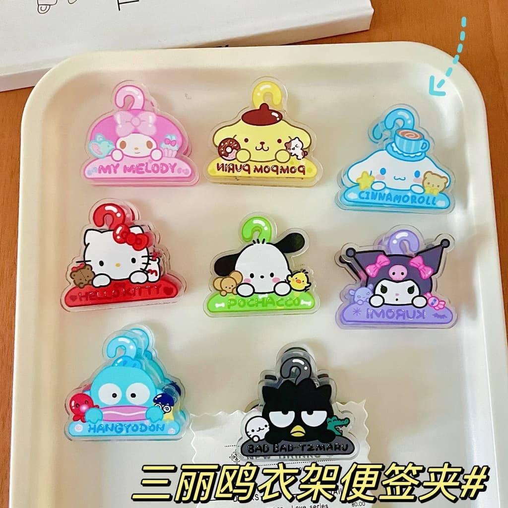คลิปหนีบโพสท์อิท แบบสองด้าน ลาย Sanrio น่ารัก ของขวัญ 1 ชิ้น รูปที่ 2