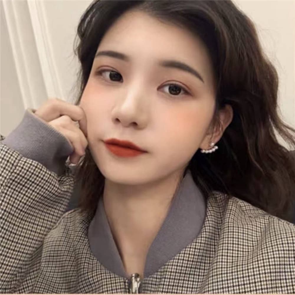 A HELLO GIRL ใหม่ ต่างหูสตั๊ด ประดับมุกจําลอง ขนาดเล็ก หรูหรา สไตล์เกาหลี แฟชั่นสําหรับผู้หญิง รูปที่ 9