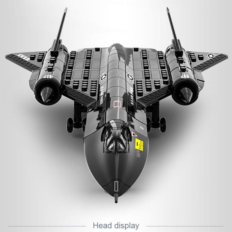City Police SWAT SR-71 บล็อคตัวต่อโมเดลเครื่องบินรบ รูปนกแบล็คเบิร์ด ของเล่นสําหรับเด็ก 6 ปีขึ้นไป รูปที่ 5