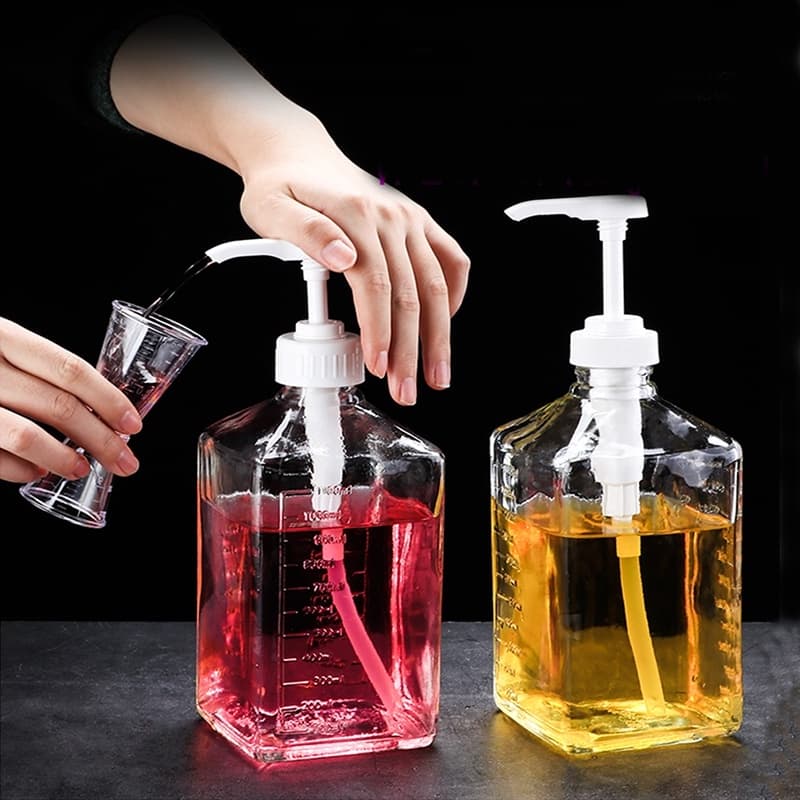 ขวดใส่น้ำเชื่อม 1600 ml ขวดปั๊มไซรัป ขวดพลาสติกปั้มน้ำเชื่อม ขวปั้มน้ำเชื่อม ความจุสูง รูปที่ 8