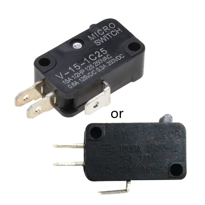 Ppy SPDT Micro Limit Switch สําหรับเตาอบไมโครเวฟหม้อหุงไฟฟ้า KW7-0C AC125V 250V รูปที่ 2