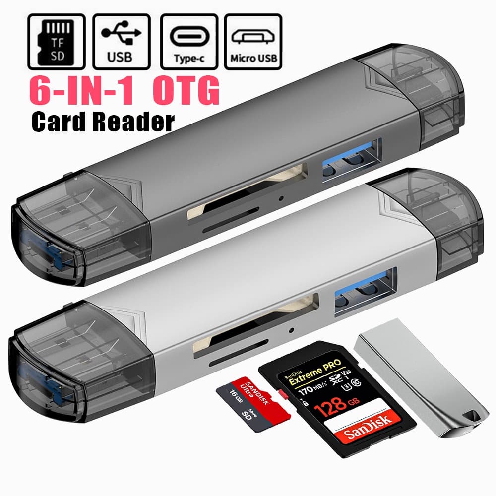 Moov CR01 6 in 1 Card Reader Type C / USB 3.0 / Micro OTG เครื่องอ่านการ์ด SD card แฟลชไดรฟ์ รูปที่ 7