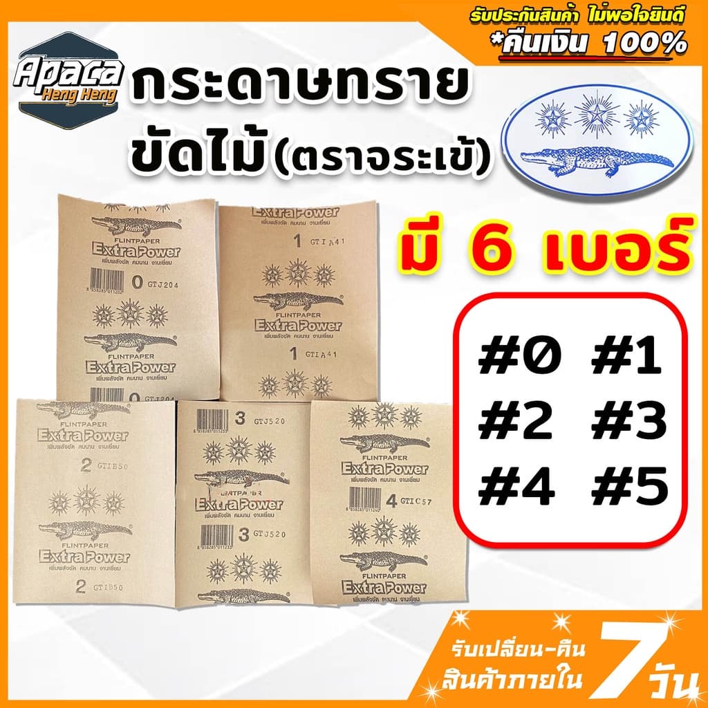 กระดาษทราย แบบแผ่น ขัดมัน กระดาษทรายขัดไม้ ขัดกระดาษทราย ใบขัดไม้ 4นิ้ว ใบขัดไม้ รูปที่ 4