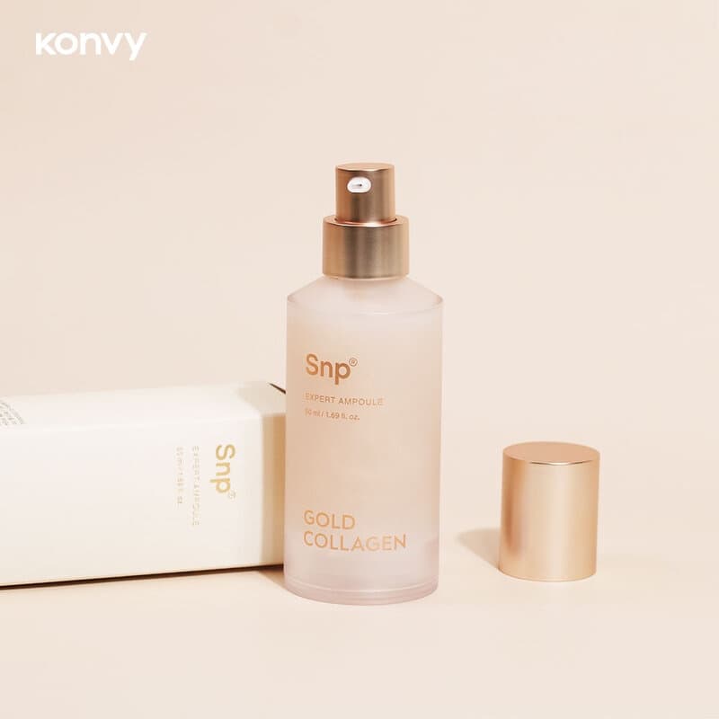 SNP Gold Collagen Expert Ampoule 50ml แอมพูลบำรุงผิวหน้า. รูปที่ 2