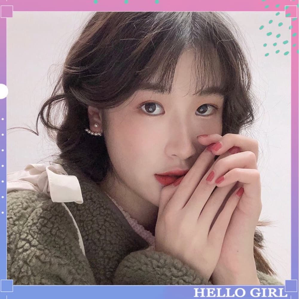 A HELLO GIRL ใหม่ ต่างหูสตั๊ด ประดับมุกจําลอง ขนาดเล็ก หรูหรา สไตล์เกาหลี แฟชั่นสําหรับผู้หญิง รูปที่ 2