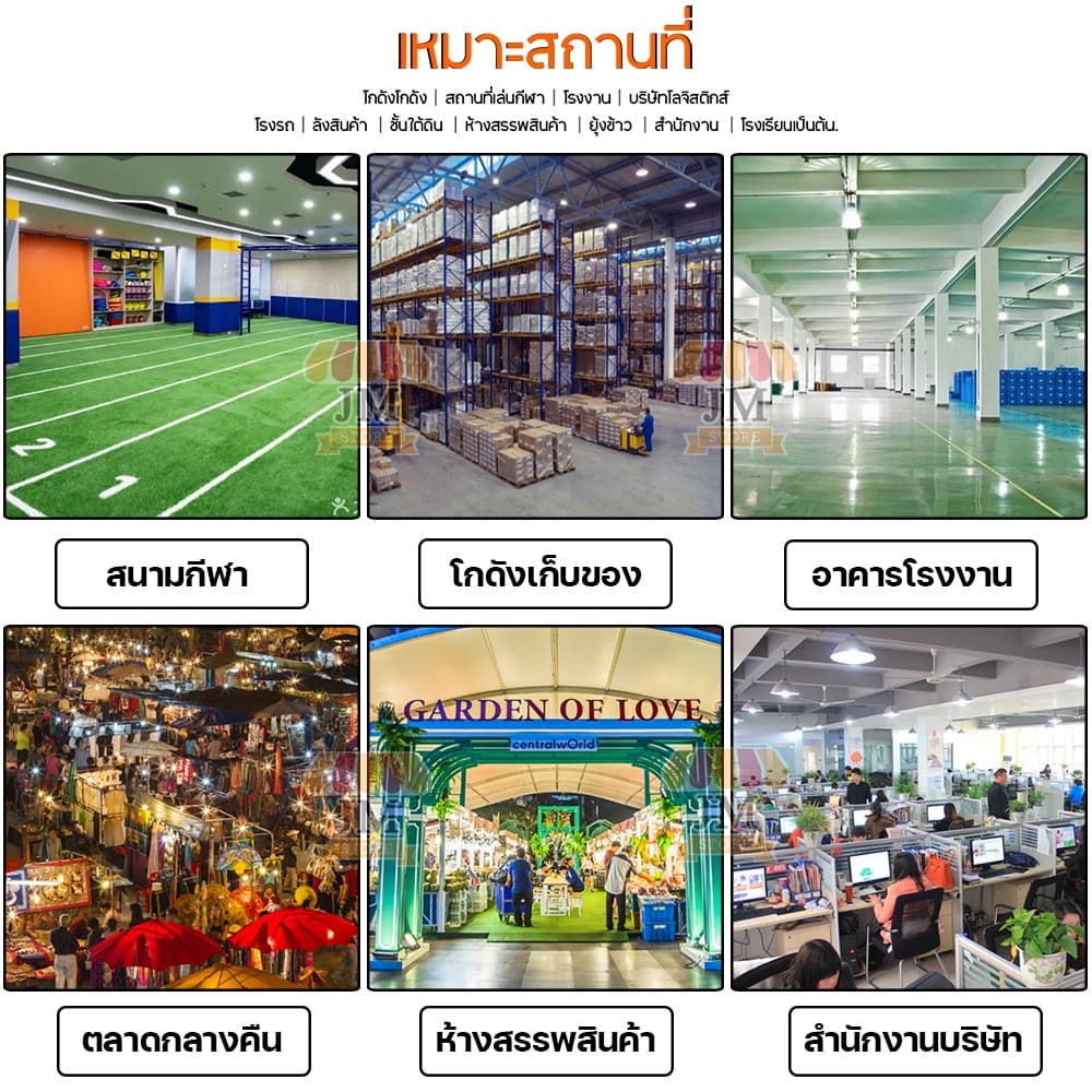 หลอดไฟ LED ทรงกระบอก 150W/350W ระบายความร้อนไว ไฟสว่าง ขั้ว E27 แสงขาว,วอร์มไวท์ หลอดไฟบ้าน 220V BULB HLX HL-30150 รูปที่ 4