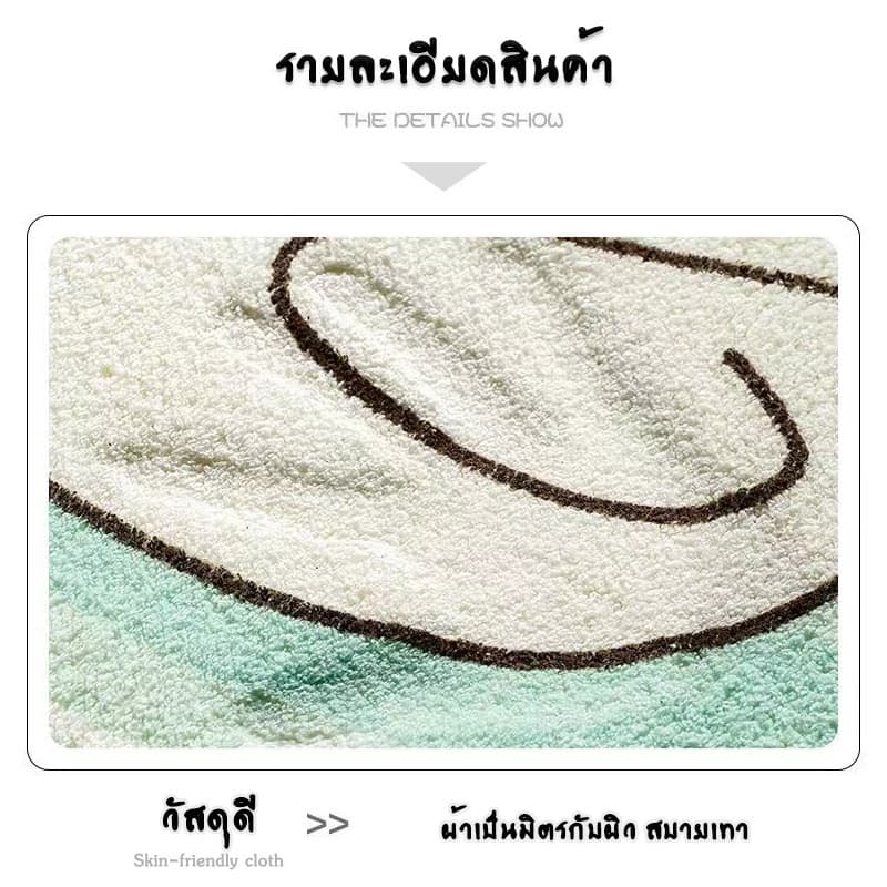 พรมเช็ดเท้า พรมห้องน้ำ พรมเช็ดเท้าหน้าประตู พรมกันลื่น พรมปูพื้น พรมซึมซับได้ดีซักได้ ขนาด40*60ซม. รูปที่ 6