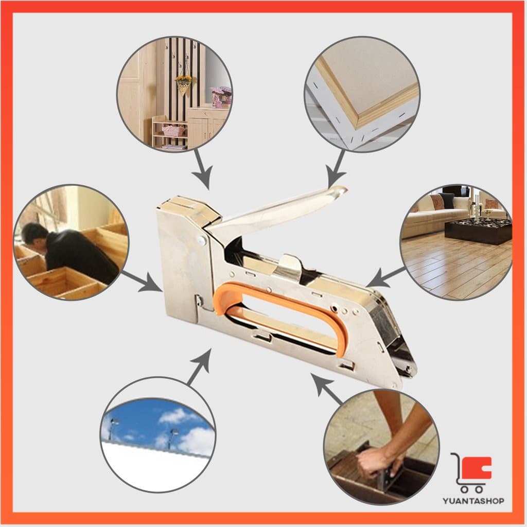เครื่องยิงบอร์ด เครื่องยิงลวด เครื่องยิงแม็ก ลูกแม็ก 1008F ใช้กับลวดยิงบอร์ด staple gun รูปที่ 4