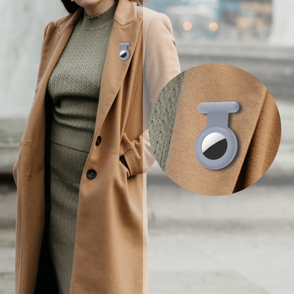 Airtag Tracker Pin กรณีป้องกันสําหรับ Airtags ซิลิโคน Shield Coverfor Boy Sleeve Protector เสื้อผ้าสําหรับผู้สูงอายุสุนัข Tracker Accessorie สําหรับ Air กรณีแท็ก Believes รูปที่ 6