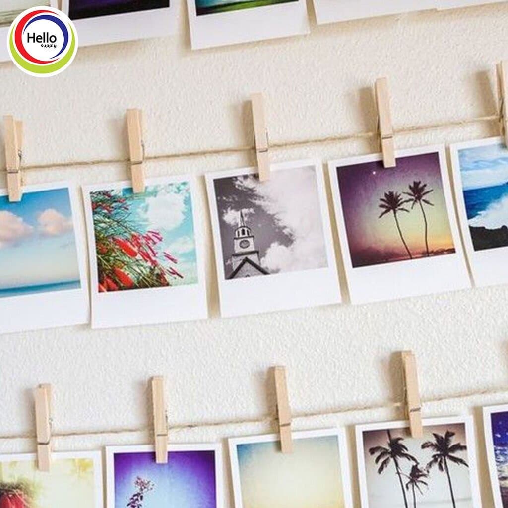 ไม้หนีบ แบบไม้ธรรมชาติ 20-50 ไม้หนีบรูป ขนาด2.5 / 3.5 / 4.5 / 6 / 7.2 cm. ของขวัญ รูปที่ 4