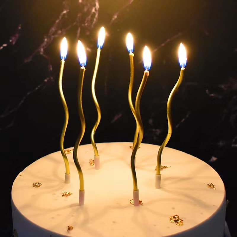 โค้ด เทียนวันเกิด เทียนวันเกิดแบบเกลียว แฮปปี้เบิ๊ดเดย์ เทียน HAPPY BIRTHDAY เทียนปักเค้ก เทียนเป่าเค้ก รูปที่ 4