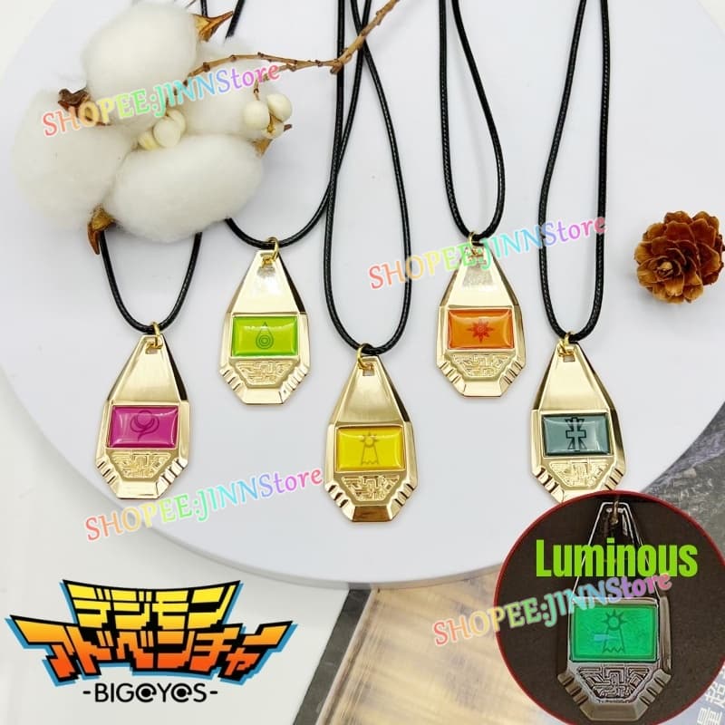 - Jn - Digimon Adventure Tag & Crest สร้อยคอ จี้รูปมอนสเตอร์ดิจิทัล ของขวัญ สําหรับสะสม รูปที่ 3