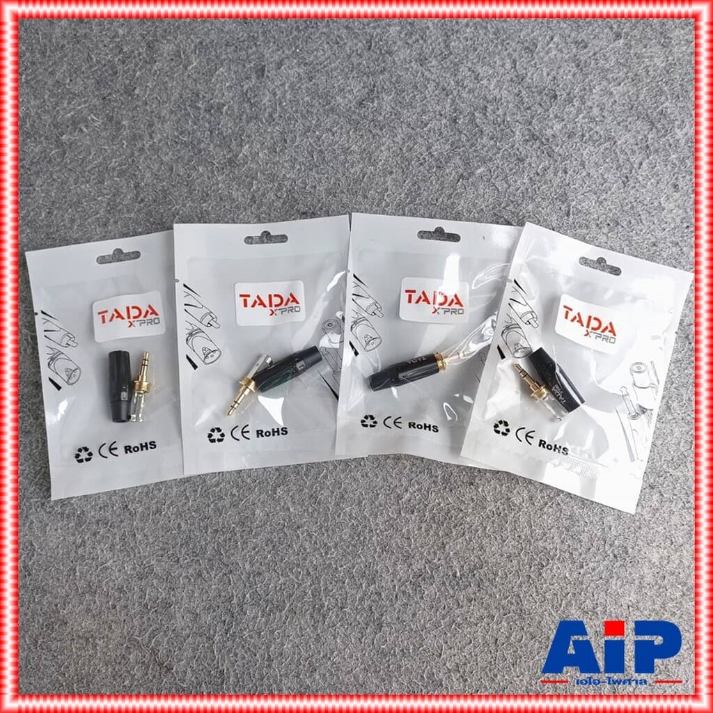 แพ็ค4ตัว TADA GYJ-04BK ปลั๊ก TR-ST สีดำขั้วทอง แจ็คสเตอริโอ3.5mm P.TR-STตัวผู้ GYJ04BK GYJ 04BK เอไอ-ไพศาล รูปที่ 9