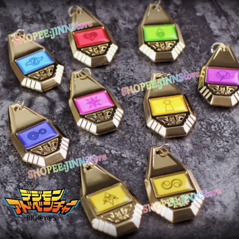 - Jn - Digimon Adventure Tag & Crest สร้อยคอ จี้รูปมอนสเตอร์ดิจิทัล ของขวัญ สําหรับสะสม รูปที่ 4