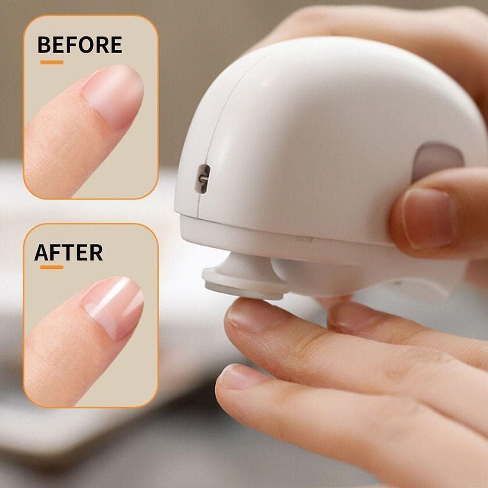 MILD Trimmer 2 in 1 กรรไกรตัดเล็บไฟฟ้าแบบชาร์จไฟได้ ดูแลเล็บมัลติฟังก์ชั่น Anti-splash เครื่องขัดเล็บไฟฟ้าผู้ชายผู้หญิง รูปที่ 6