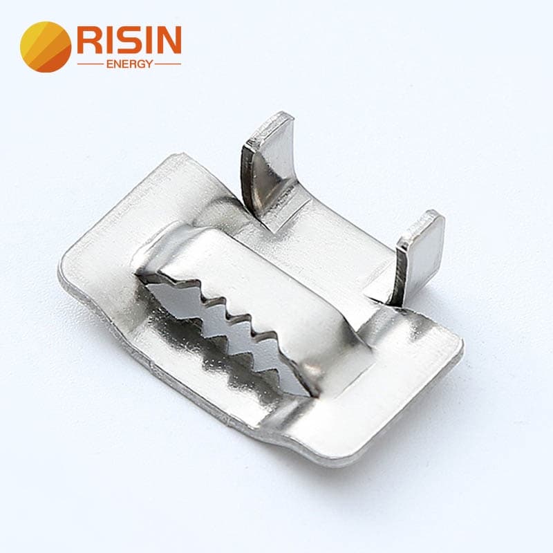 Risin หัวเข็มขัดล็อคหู สเตนเลส 304 SUS 12 มม. 16 มม. 20 มม. พร้อมสายคล้อง 20 ชิ้น ต่อล็อต รูปที่ 1