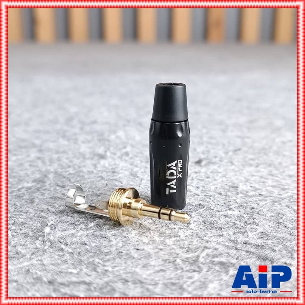 แพ็ค4ตัว TADA GYJ-04BK ปลั๊ก TR-ST สีดำขั้วทอง แจ็คสเตอริโอ3.5mm P.TR-STตัวผู้ GYJ04BK GYJ 04BK เอไอ-ไพศาล รูปที่ 4