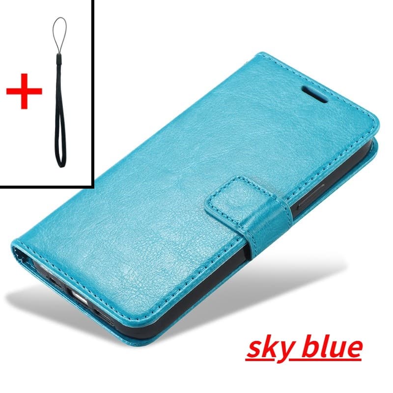 เคส vivo y11 y12 y12i y15 y17 1901 1902 1903 1904 1906 กระเป๋าสตางค์หนังศูนย์พร้อมเชือกฟรีและฝาครอบกระเป๋าสตางค์แบบพับกันกระแทก รูปที่ 5